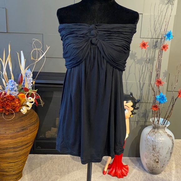 NWOT BCBG Tube Top Flutter Blouse - Picture 3 of 6